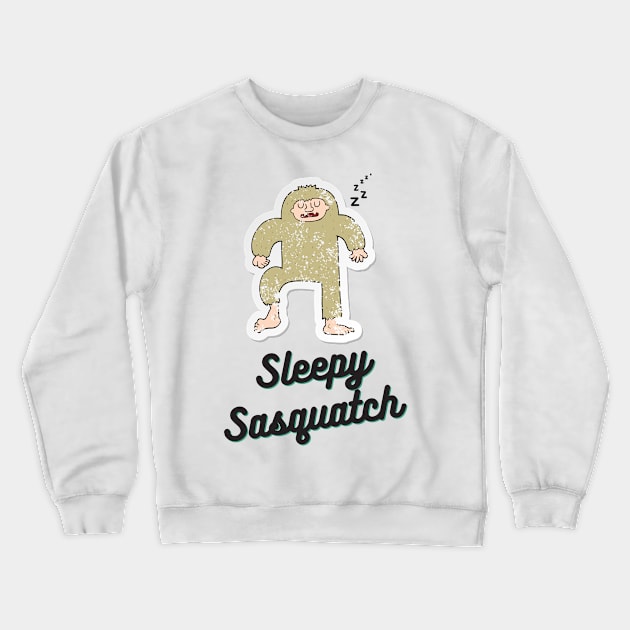 Sleepy Sasquatch Crewneck Sweatshirt by Eden's Oasis